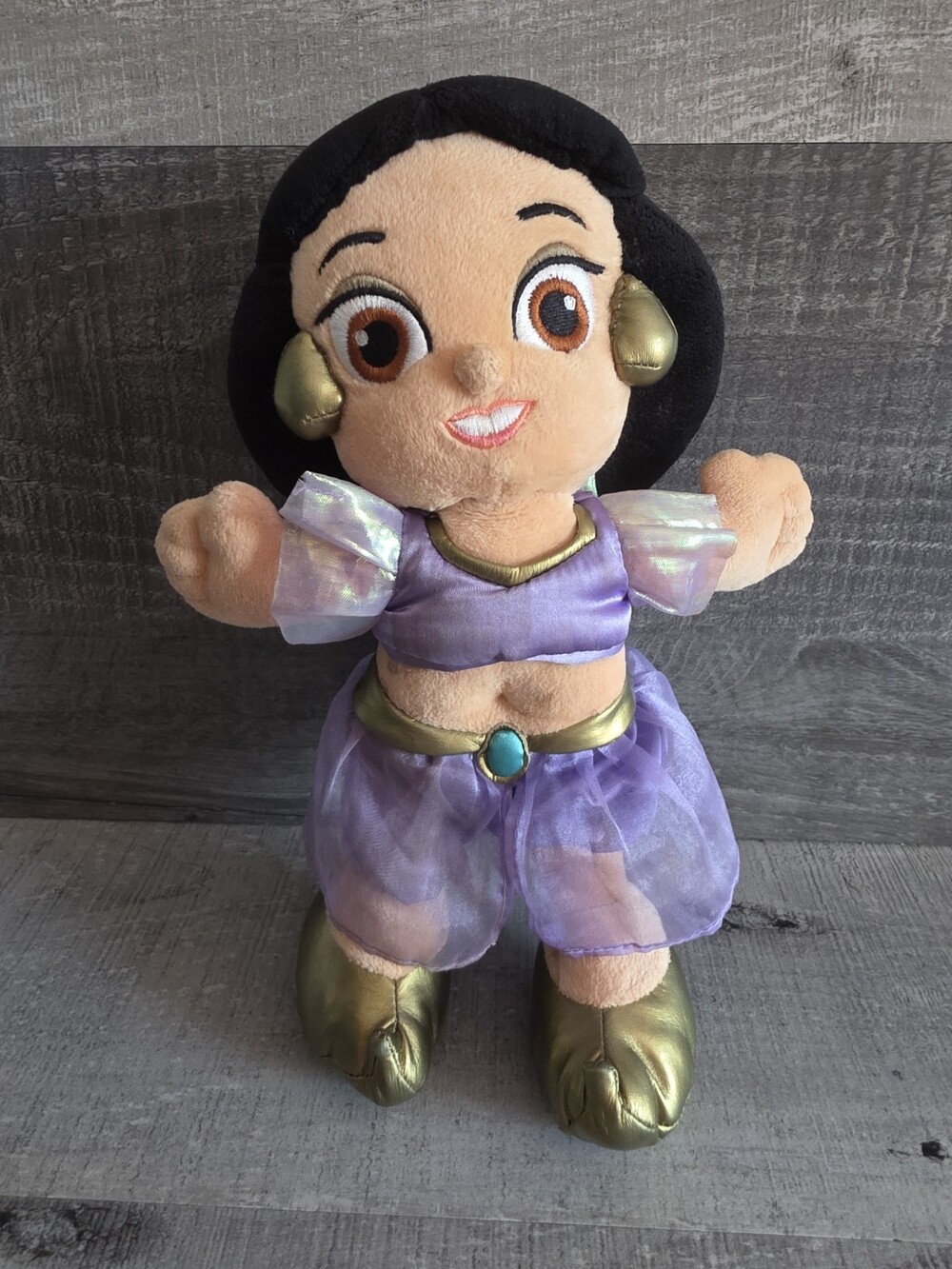 Princess JASMINE Plush Doll 13" Aladdin Disneyland Walt Disney World Parks b212